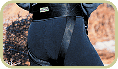 Human Skijor Harness with Leg Loops